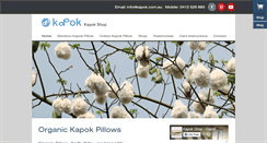 Desktop Screenshot of kapok.com.au