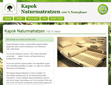 Tablet Screenshot of kapok.at